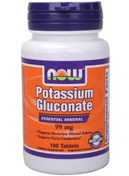 NOW Potassium Gluconate 99 mg.
