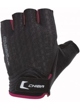 CHIBA Перчатки женские 40956 (черный-розовый)