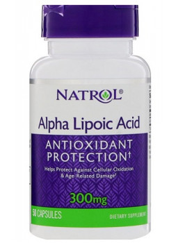 Natrol Alpha Lipoic Acid 300 мг. 