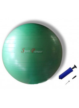 Sport Pioneer Мяч гимнастический с насосом 55 см. зеленый