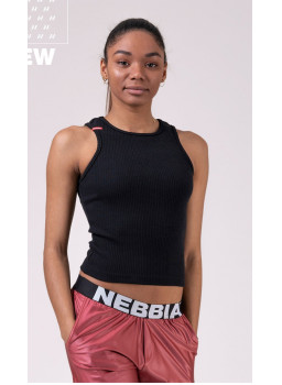 Nebbia Топ Labels crop top 516 черный