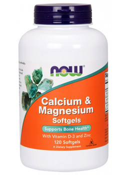 NOW Calcium & Magnesium +D3 