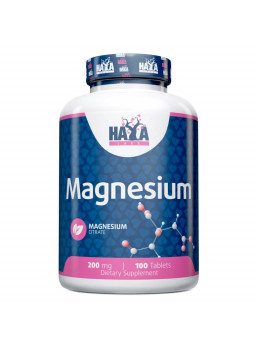 Haya Labs Magnesium Citrate 200mg. 