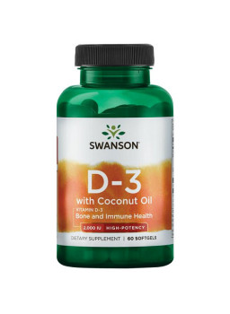 Swanson Vitamin D-3 with Coconut Oil 