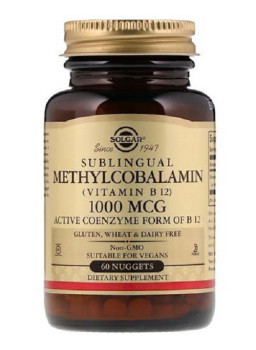 Solgar Methylcobalamin Vitamin B12 1000 mcg.