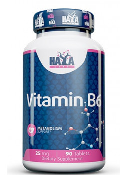 Haya Labs Vitamin B6 25mg.