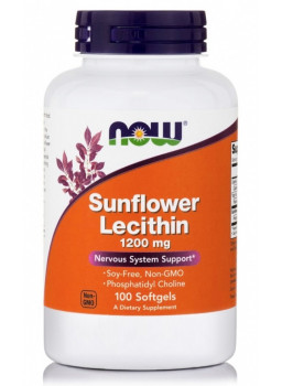 NOW Sunflover Lecithin 1200 mg. 