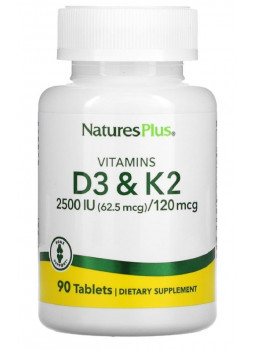 NaturesPlus Vitamins D3 & K2 