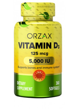 Orzax Vitamin D3 5000 IU