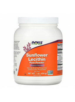 NOW Sunflower Lecithin Pure Powder 